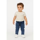 Kot Pantolon Bebek Pantolon Mavi Denim - 0- Koyu Mavi - 18 - 24 Ay