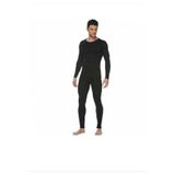 KOTA 2002 Erkek Termal Takım,%65 Viskon,%30 Polyester,%5 Likra, Siyah, S/M Beden