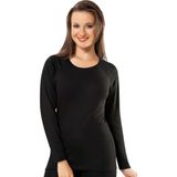 KOTA 2'li Paket 2007 Termal Uzun Kol Kadın Body, Siyah, L/XL