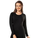 KOTA 2'li Paket 2007 Termal Uzun Kol Kadın Body, Siyah, L/XL