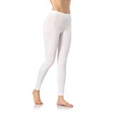 Kota 4000 Bayan Penye Elastan Uzun Tayt - Günlük Spor ve Pilates Taytı (Beyaz, XXL)