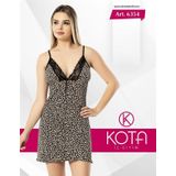 Kota 6354 Bayan Leopar Baskılı Gecelik