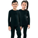 Kota Çocuk Termal Alt-Üst Içlik Takım Erkek / Kız Çocuk - 5 - 6 Yaş - Siyah