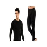 KOTA Erkek Termal İçlik Takım, Alt+Üst, Siyah, 2XL Beden