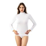 KOTA İÇ GİYİM güngören6226 6226 Kadin Uzun Kollu Boğazli Body Atlet Tekli