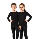 KOTA İç Giyim Unisex Çocuk Termal Badi, 2 Adet, Siyah, 5-6 Yaş Termal Badi