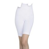 KOTA Kadın Beyaz Dizüstü Pamuklu Yarım Tayt, Slim Fit, M Beden