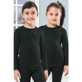 Kota Unisex Çocuk Uzun Kollu Atlet Termal Siyah 3