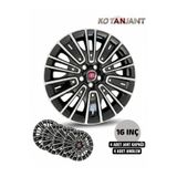 Kotanjant Fiat Egea Urban Ve Cross Uyumlu 16 İnç Jant Kapağı 4’lü Set Kırılmaya Dayanıklı Esnek Plastik + 4 Amblem