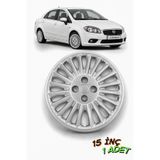Kotanjant FİAT LİNEA 15 İnç Jant Kapağı (TEK) 1 Adet Gümüş + 1 Amblem