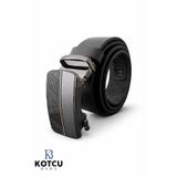 KOTCUBABA Hakiki Manda Derisi Otomatik Tokalı 4 cm Erkek Kemer