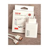 Kotenart Xiaomi Mi Redmi Uyumlu 100 Watt Hyper Charge Type-A MDY-15-EK Turbo Hızlı Şarj Aleti 100w (Adaptör + Kablo)