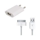 Kotenartt Tiger iPhone Uyumlu 4/4s Araç Şarj Aleti + Kablo Set Çift USB Girişli 2.0A