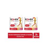 Kotex 32'li 2'li Paket Active Ultra İnce Günlük Ped