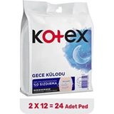 Kotex Gece Külodu 2’li 12 Paket (24 Adet) Rahatlık ve Konfor Sunan Ürün
