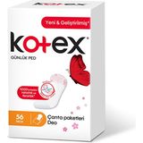 Kotex Günlük Ped 56'lı Gerçek Pamuklu Yüzey Parfümlü Ultra İnce Ekstra Koruma Rahat Kullanım