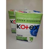 Kotex Hijyenik Ped Natural 14'lü Gece Kullanım İçin Nefes Alabilen Özellikli 2'li Paket