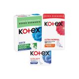 Kotex Muhteşem Üçlü (Ultra Normal Ekonomik 24'lü + Natural Ultra Quadro Gece 14'lü & Ultra 6'lı Gece )