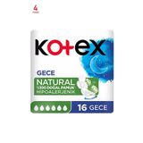 Kotex Natural Ekonomik Gece 16'lı Ped