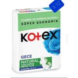 Kotex Natural Gece 14'lü Ped 12 Paket Pamuk Nefes Alabilen Yüzey ile Rahatlık