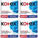 Kotex Natural Ultra Gece 4x6 Hijyenik Ped