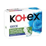 Kotex Natural Ultra Gece Ped 6 Adet %100 Doğal Pamuk Hippoalerjenik Konfor