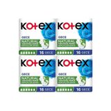 Kotex Natural Ultra Süper Ekonomik Paket Gece 16'lı 4 Adet
