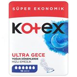 Kotex Süper Eko Quadro Gece 16'lı