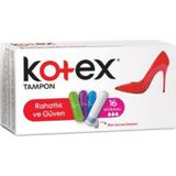 Kotex Tampon Normal 16'lı (8'li Paket)