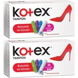 Kotex Tampon Normal 32'li Set 2 Paket x 16