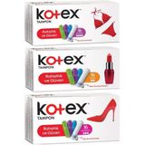 Kotex Tampon Süper, Mini, Normal 48'li Karma Set (3PK*16)