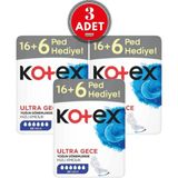 Kotex Ultra Dev Eko Gece 22'li 3 Adet Kotex Ultra Gece 22