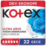 Kotex Ultra Dev Eko Gece Ped 22'li