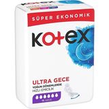 Kotex Ultra Gece 16'lı Hijyenik Ped Hızla Emici Özelliği ile Yoğun Dönemler İçin Süper Ekonomik Paket
