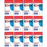Kotex Ultra Gece 16'lı x 12 Paket Sızıntı Önleyici Teknoloji ile Gece Kullanım için Konfor