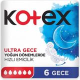 Kotex Ultra Gece 6'lı 2 Adet