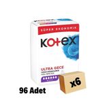 Kotex Ultra Hijyenik Ped Gece 16'lı 6 Paket 96 Adet