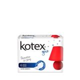 Kotex Ultra Kanatlı Gece Pamuksu Üst Yüzey 6'lı Kadın Pedi