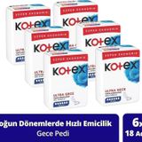 Kotex Ultra Quadro 16'lı Gece 6'lı Set