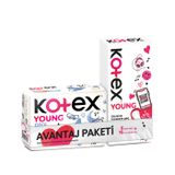 Kotex Young Single Gece + Young Günlük Ped, 2'li