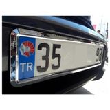 Koto Nikelajlı Chrome Plakalık Krom Plakalik Plastik Plaka Altligi 2 Adet Krom Plaka Alti 1. SINIF