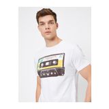 Koton 0YAM14817OK Erkek Beyaz Erkek T-shirt
