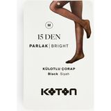 Koton 15 Den Parlak Külotlu Çorap - M - Siyah