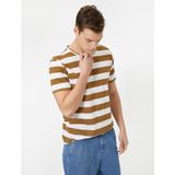 Koton 1KAL18839IKV44 Çizgili Kadın T-Shirt