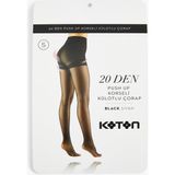 Koton 20 Den Push Up Korseli Külotlu Çorap - M - Siyah
