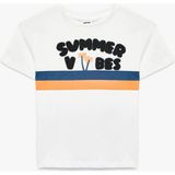 Koton 26YY59000359 Ekru Erkek Bebek T-Shirt 6SMB10039TK - 12 - 18 Ay
