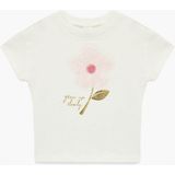 Koton 26YY59000394 Ekru Kız Bebek T-Shirt 6SMG10020AK - 9 - 12 Ay
