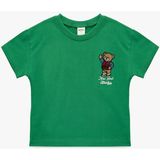 Koton 26YY59003186 Yeşil Erkek Bebek T-Shirt 6SMB10117TK - 3 - 4 Yaş