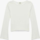 Koton 26YY59003194 Kız Çocuk Sweatshirt 6SKG10371AK - Ekru - 9 - 10 Yaş