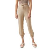 Koton 2SAK40127PW Taş Jogger Beli Bağlamalı Cepli Pantolon